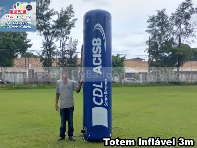 Totem inflável promocional CDL Santa Bárbara